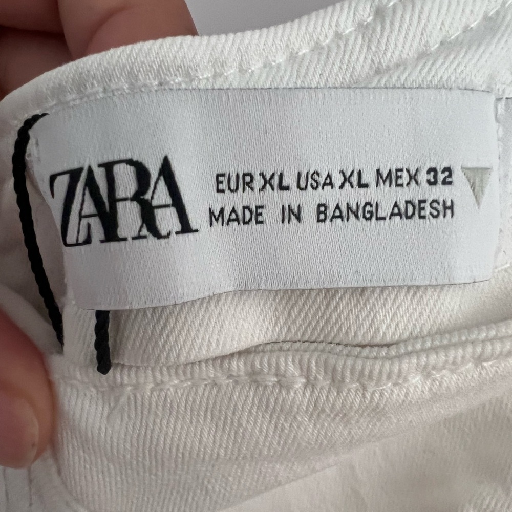 Zara Elegant White Crop Top - Picture 6 of 7